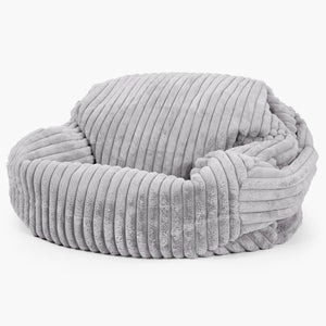 Sabine Sitzsack Sofa - Ultra Plüsch Cord Grau