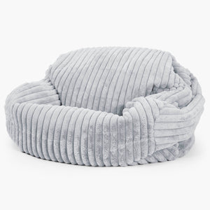 Sabine Sitzsack Sofa - Ultra Plüsch Cord Taubenblau