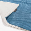 Sherpa-Decke - Pom-Pom Himmelblau 01