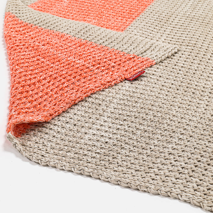 Kuscheldecke / Tagesdecke - Gestrickte Chester Pink 02