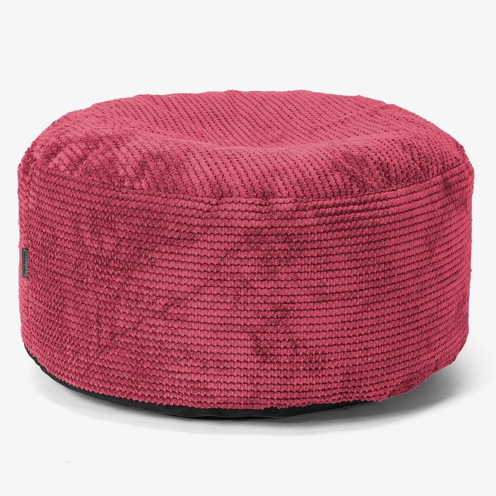 Sitzhocker mit Tablett - Pom-Pom Pastellrot 02