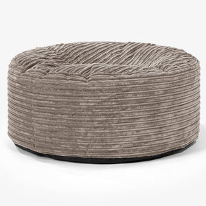 Sitzhocker Pouf - Cord Beigegrau