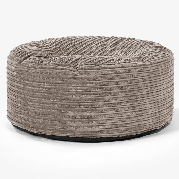 Sitzhocker Pouf - Cord Beigegrau 01