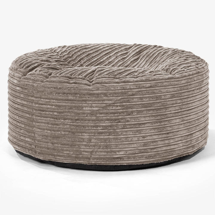 Sitzhocker Pouf - Cord Beigegrau 01