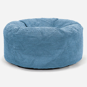 Sitzhocker Pouf - Pom-Pom Himmelblau