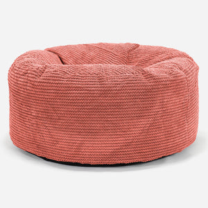 Sitzhocker Pouf - Pom-Pom Kürbisorange
