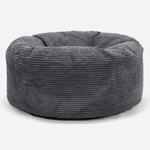 Sitzhocker Pouf - Pom-Pom Schwarz 01