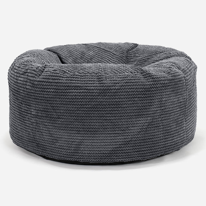 Sitzhocker Pouf - Pom-Pom Schwarz 01