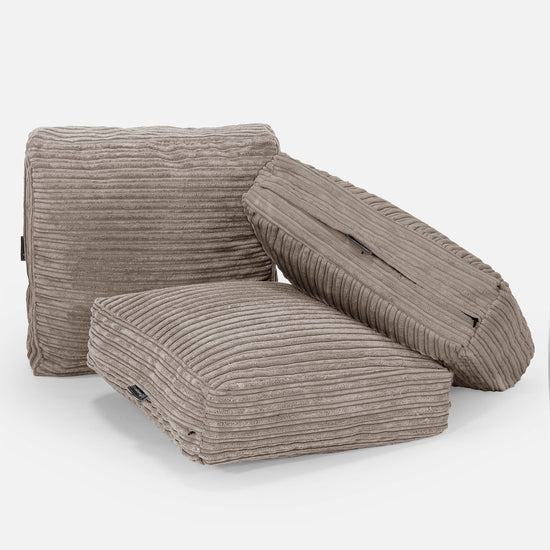 Sitzkissen - Cord Beigegrau 04