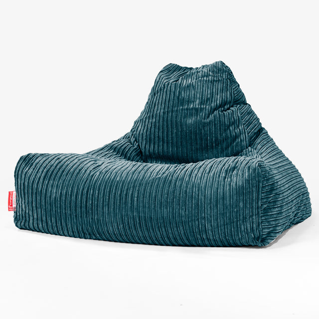 Sitzsack Lounge Sessel - Cord Blaugrün 01