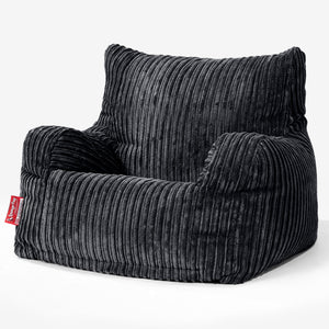 Josephine Sitzsack Ohrensessel - Cord Schwarz