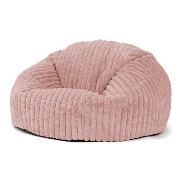 Sitzsack Sofa - Ultra Plüsch Cord Pastellrosa 01