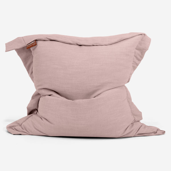 Sitzsack XXL - Leinenlook Rose 01