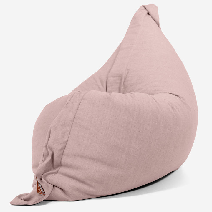 Sitzsack XXL - Leinenlook Rose 02
