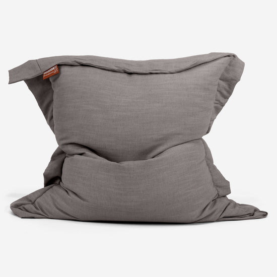 Sitzsack XXL - Leinenlook Schiefergrau 01