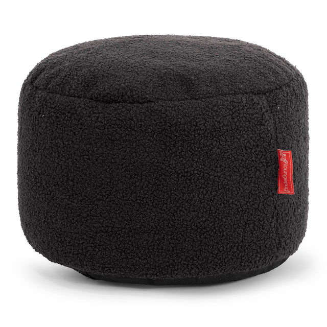 Kleiner runder Fußhocker Ersatz Bezug - Bouclé 01