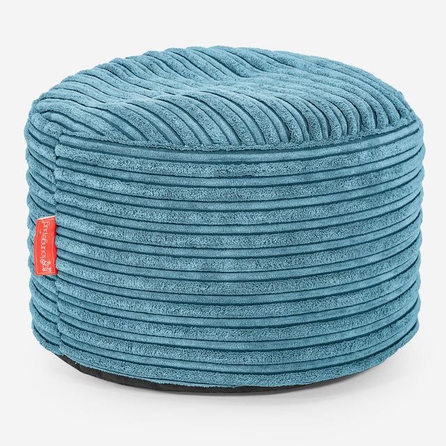 Kleiner runder Fußhocker Ersatz Bezug - Cord 01