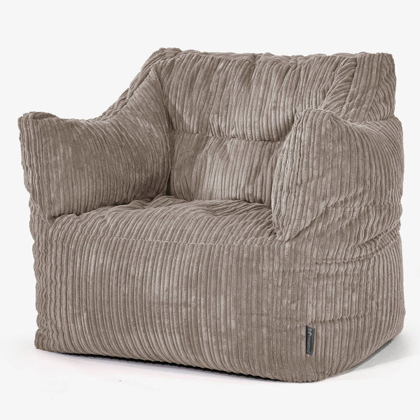 Victor Sitzsack Sessel - Cord Beigegrau 01