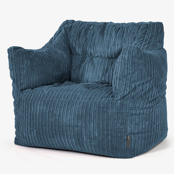 Victor Sitzsack Sessel - Cord Marineblau 01