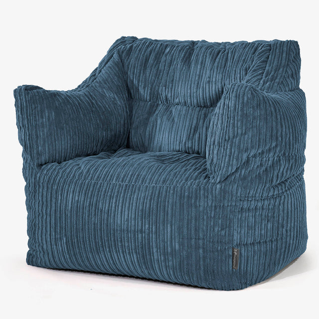 Victor Sitzsack Sessel - Cord Marineblau 01