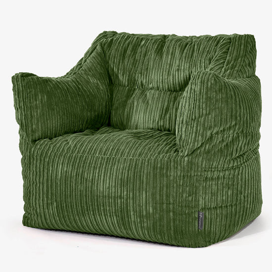Victor Sitzsack Sessel - Cord Nadelwaldgrun 01