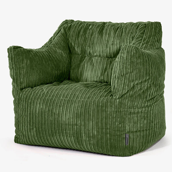 Victor Sitzsack Sessel - Cord Nadelwaldgrun 01
