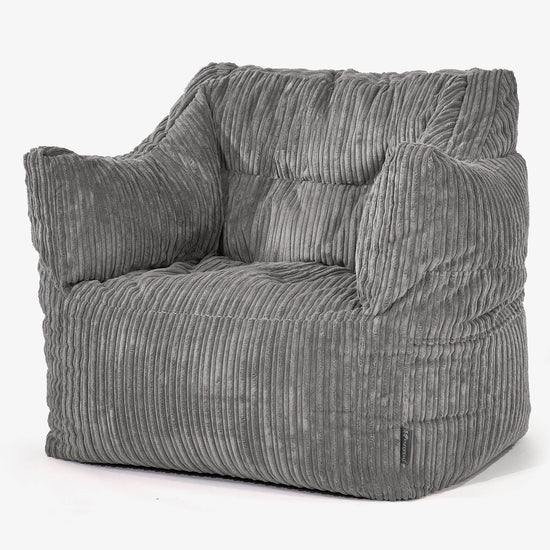 Victor Sitzsack Sessel - Cord Schiefergrau 01