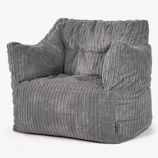 Victor Sitzsack Sessel - Cord Schiefergrau 01