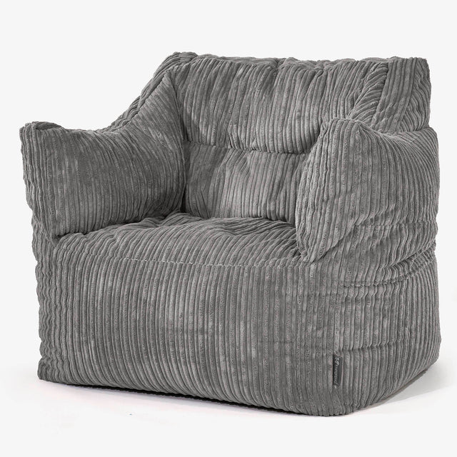 Victor Sitzsack Sessel - Cord Schiefergrau 01