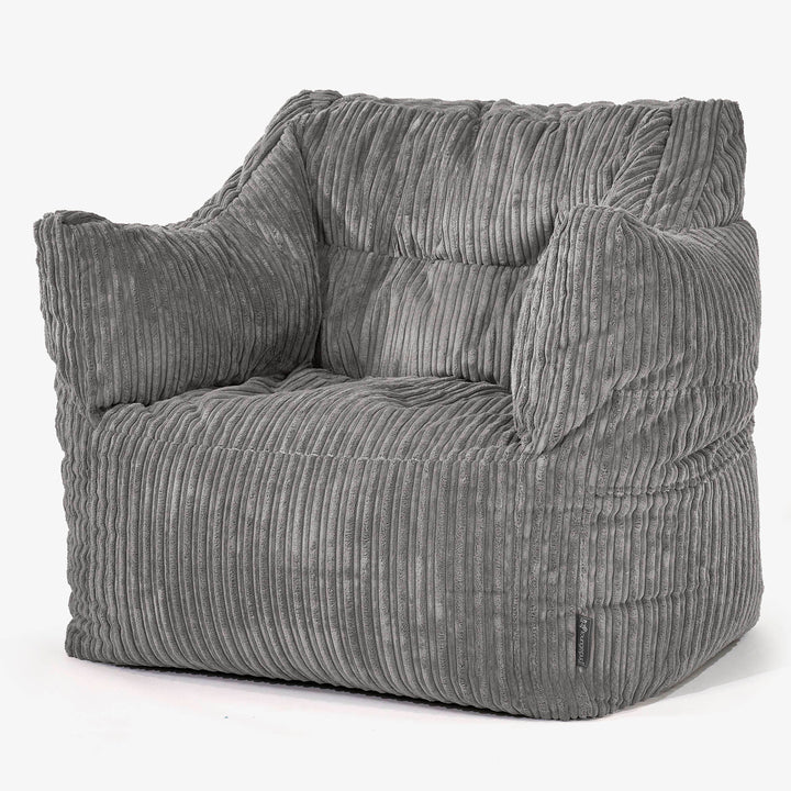 Victor Sitzsack Sessel - Cord Schiefergrau 01