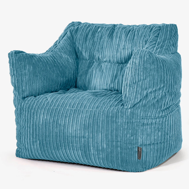Victor Sitzsack Sessel - Cord Turkis 01