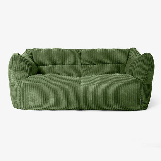 Victor Sitzsack Sofa - Cord Nadelwaldgruen 01