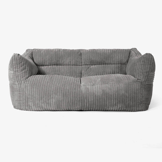 Victor Sitzsack Sofa - Cord Schiefergrau 01
