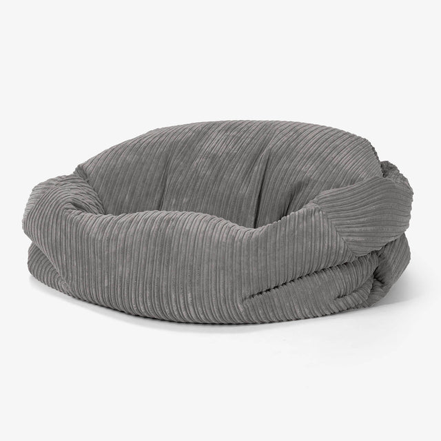 Sabine Sitzsack Sofa - Cord Graphitgrau 01