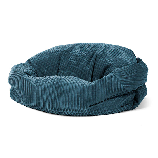 Sabine Sitzsack Sofa - Cord Marineblau 01