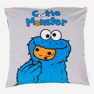 Dekokissen / Sofa Kissenbezug 47 x 47cm - Krümelmonster Grau