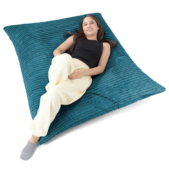 Sitzsack XXL - Cord Blaugrün 02