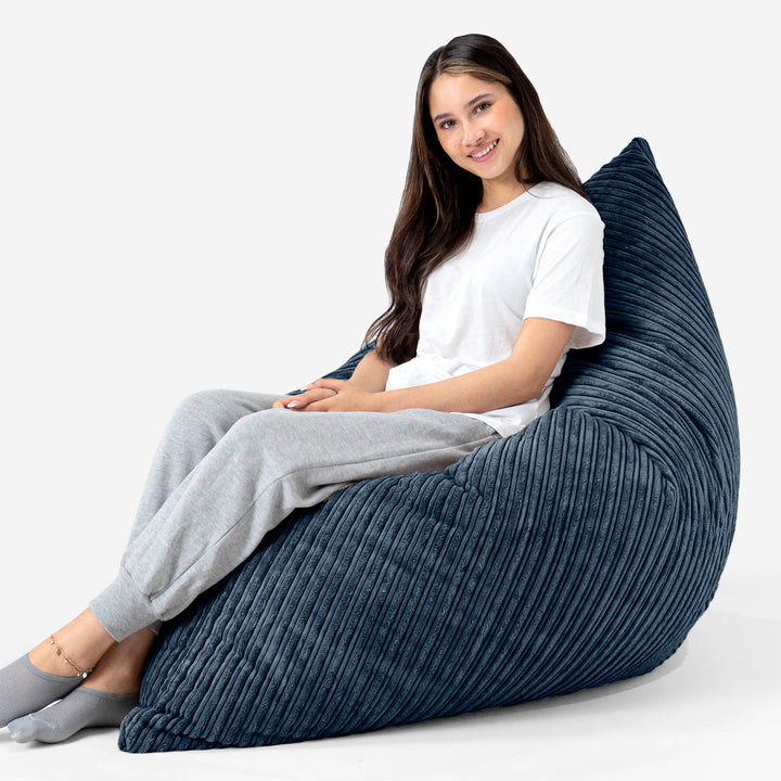 Sitzsack XXL - Cord Marineblau 03