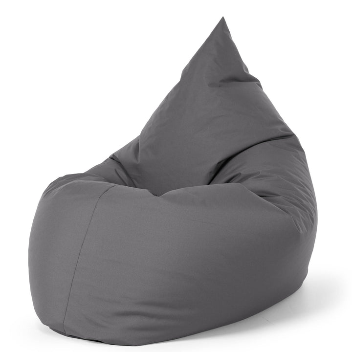 Sitzsack XXL - Pflegeleicht für Draußen Dunkelgrau 02