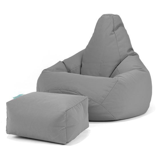 SoleiStorm™ Ultra 2000 h+ Gaming Sitzsack Sessel Outdoor - Olefin Mittelgrau 01