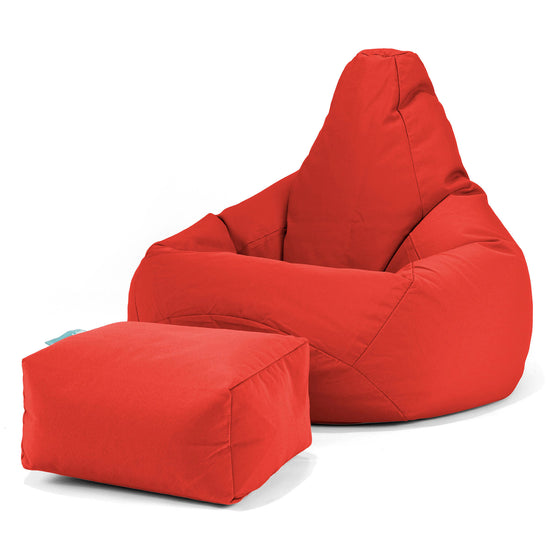 SoleiStorm™ Ultra 2000 h+ Gaming Sitzsack Sessel Outdoor - Olefin Rot 01