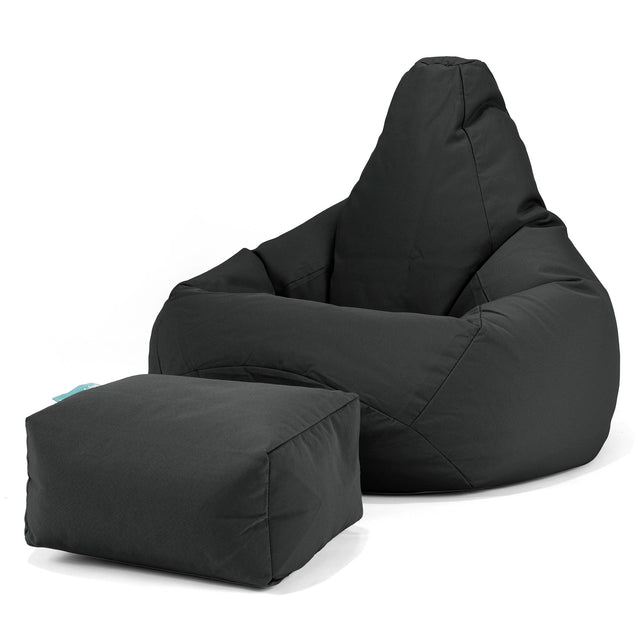 SoleiStorm™ Ultra 2000 h+ Gaming Sitzsack Sessel Outdoor - Olefin Schwarz 01