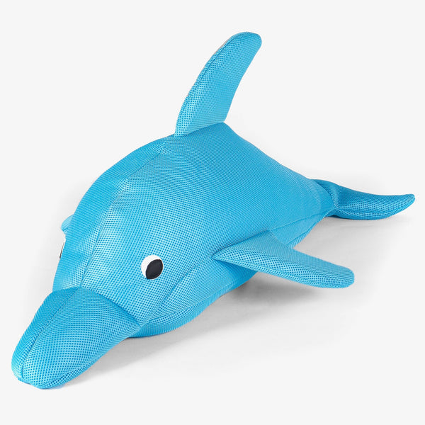 Big Bertha Original - Delfin Pool-Spielzeug Sitzsack für Kinder - Aqua - Schwimmender Sitzsack