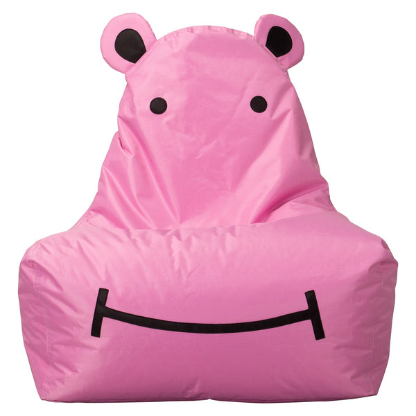 SmartCanvas Kinder Nilpferd Sitzsack - Pink 01