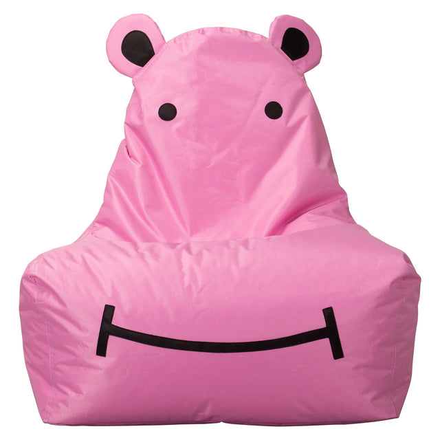 SmartCanvas Kinder Nilpferd Sitzsack - Pink 01