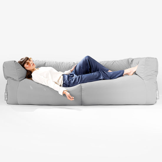 Big Bertha Original, SoleiStorm™ Ultra 2000 h+ Sitzsacksofa, Schlafsofa, Olefin Mittelgrau