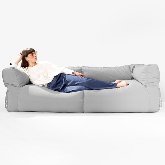 Big Bertha Original, SoleiStorm™ Ultra 2000 h+ Sitzsacksofa, Schlafsofa, Olefin Mittelgrau