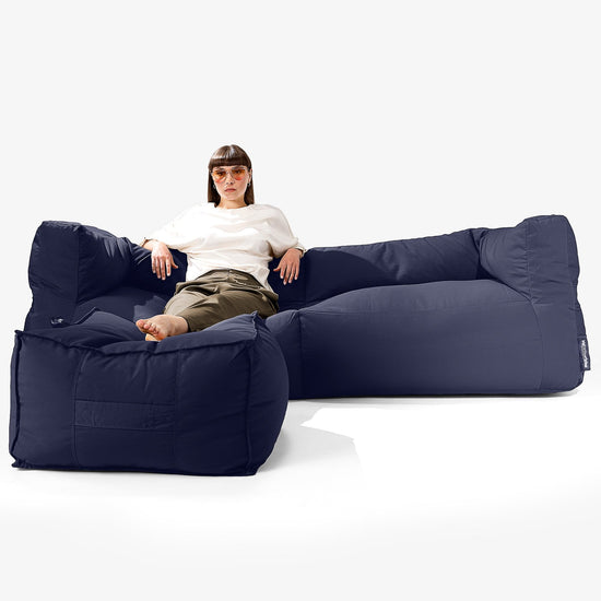 Big Bertha Original, SoleiStorm™ Ultra 2000 h+ Sitzsacksofa, Schlafsofa, Olefin Marineblau