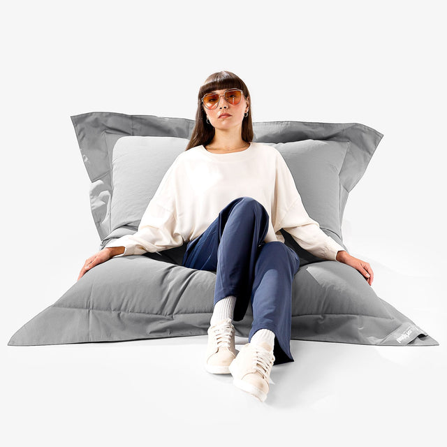 Big Bertha Original, SoleiStorm™ Ultra 2000 h+ Sitzsack XXL Outdoor, Sitzkissen, Olefin Mittelgrau