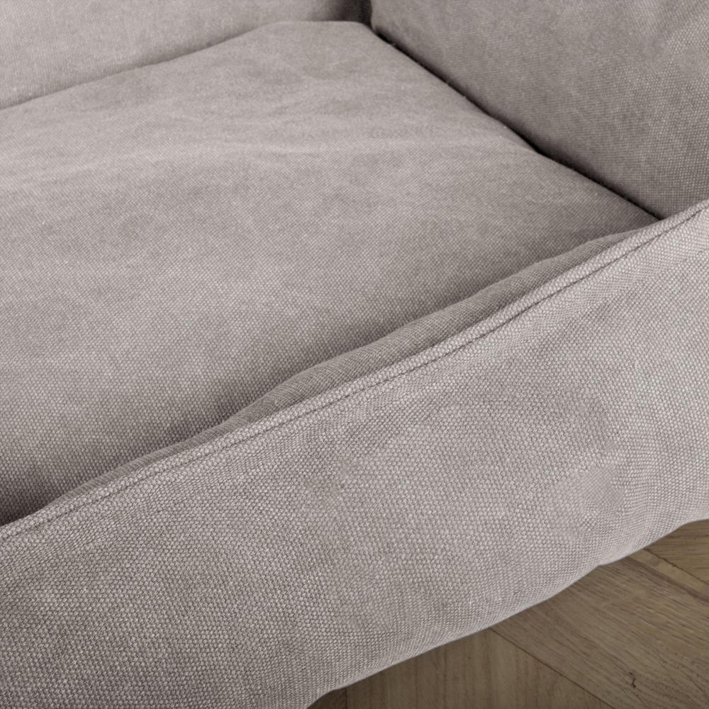 "Das Nest Von Mighty-Bark" - Orthopädische Hundekörbchen, Hundebett, Hundesofa, Klein - XXL - Stonewashed-stoff Grau